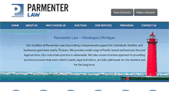 Desktop Screenshot of parmenterlaw.com